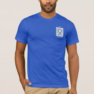 Camiseta ALS Awareness Blue Ribbon Angel Personalizado Tee