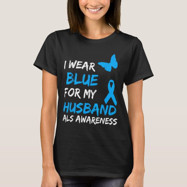 Camiseta Als Conciencia Azul Marido (Anverso)