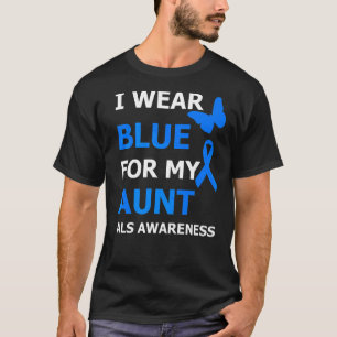 Camiseta Als Conciencia Que Uso Azul Para Mi Cinta De La Tí