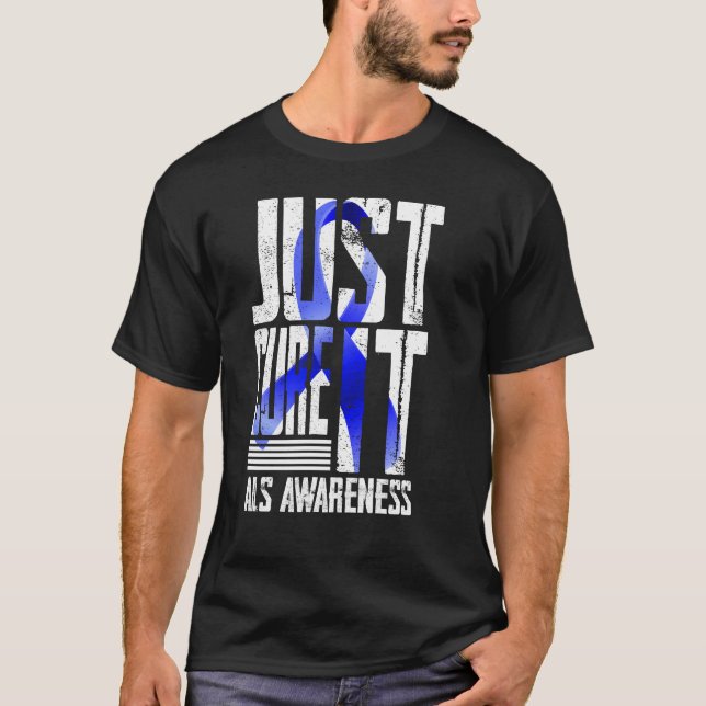 Camiseta ALS Conciencia Sólo Cure ALS (Anverso)