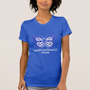 Camiseta ALS de la esclerosis lateral amiotrófica con la
