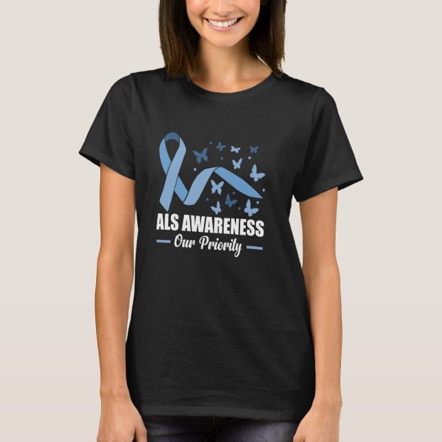 Camiseta ALS Productos de sensibilización para pacientes co (Anverso)