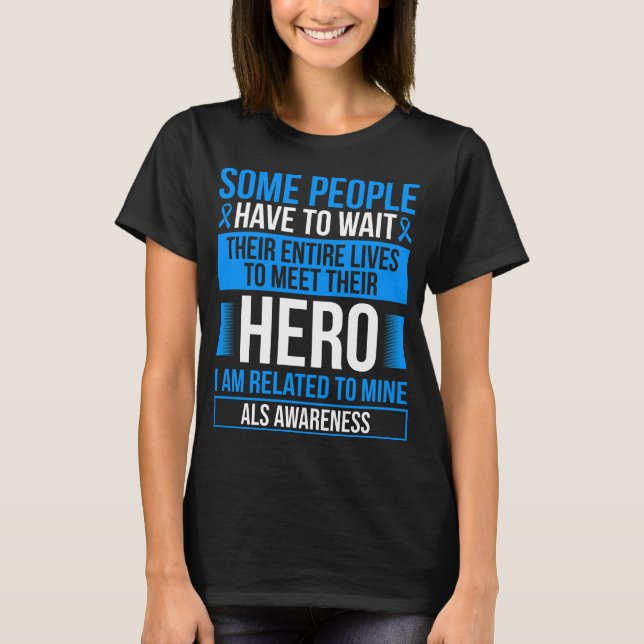 Camiseta ALS Ribbon ALS Treatment ALS Survivor Ribbon (Anverso)