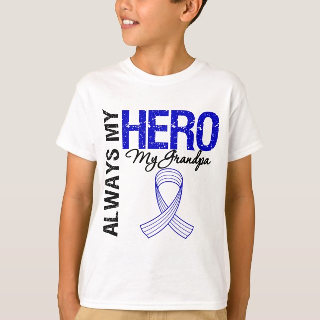 Camiseta ALS siempre mi héroe mi abuelo (Anverso)