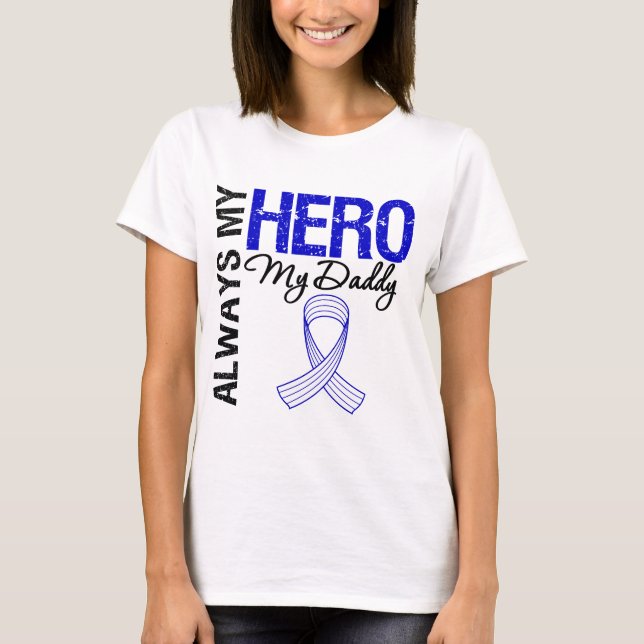 Camiseta ALS siempre mi héroe mi papá (Anverso)