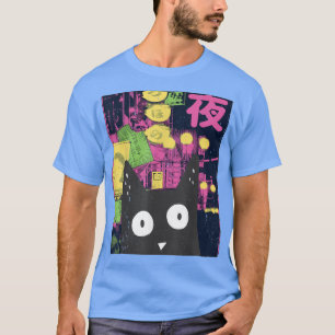 Camiseta Alt Estético Cute Anime Kitten Neko Japón Manga H