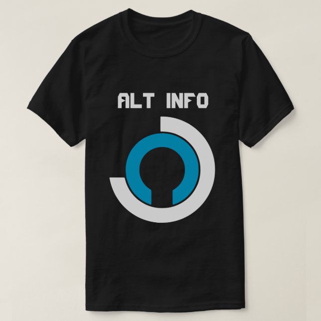 Camiseta Alt-Info (Diseño del anverso)
