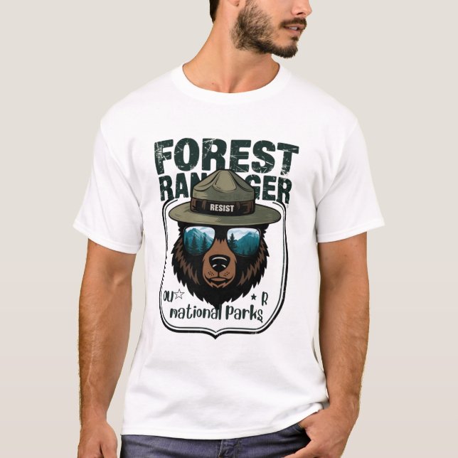 Camiseta Alt National Park Service Resist - proteja nuestro (Anverso)