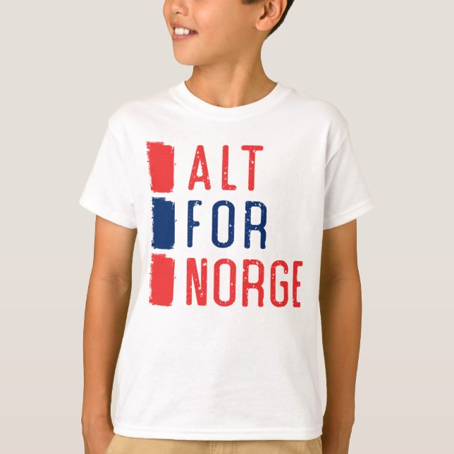 Camiseta Alt Para Norge Noruega Motto Tee Shirt (Anverso)