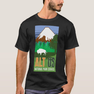 Camiseta Alt Servicio Del Parque Nacional Estadounidense Re
