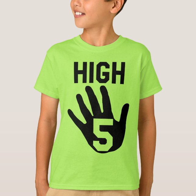 Camiseta "Alta 5" de 5 años (Anverso)