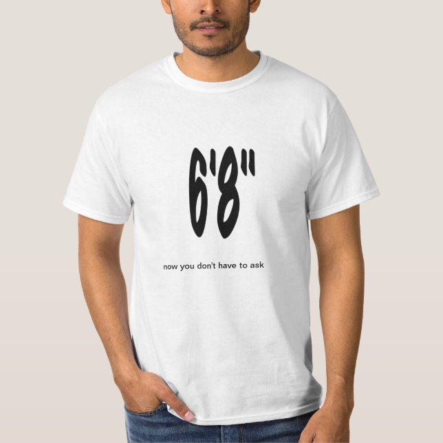 Camiseta alta 6' 8" de la persona (Anverso)