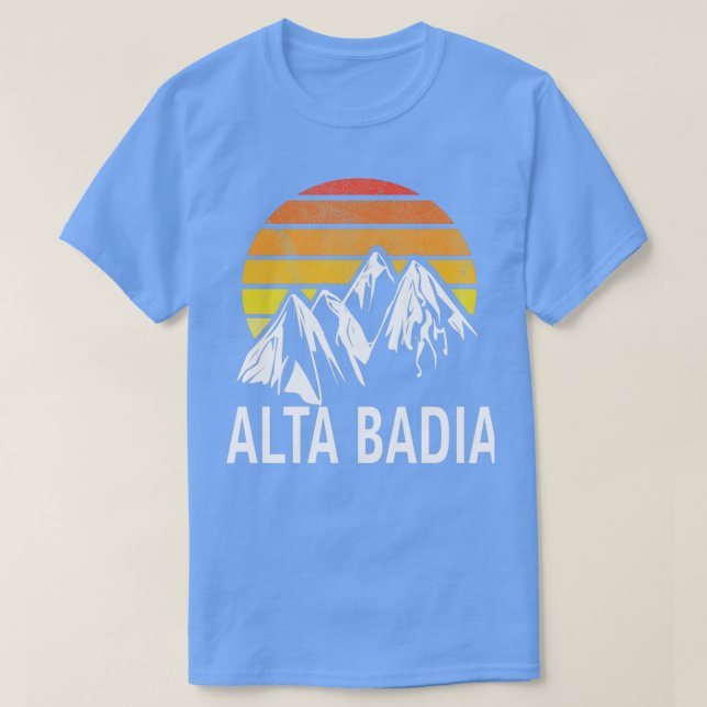 Camiseta Alta Badia Dolomitas Estación de esquí de Italia S (Diseño del anverso)