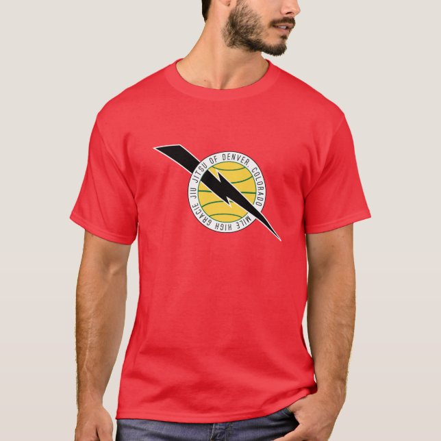 Camiseta Alta bandera de Gracie Jiu Jitsu Guanabara de la (Anverso)