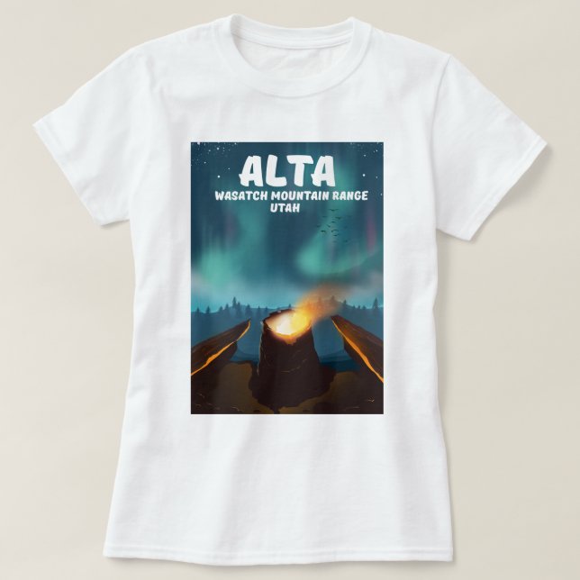 Camiseta Alta Cordillera de Wasatch Utah (Diseño del anverso)