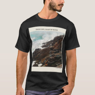 Camiseta Alta Costa Cliff De Maine Por Winslow Homer Abstra