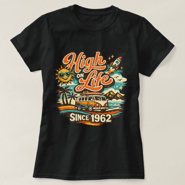 CAMISETA ALTA EN LA VIDA DESDE 1962 (Diseño del anverso)