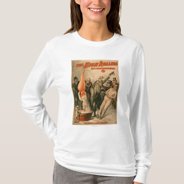Camiseta Alta mujer de RollersDunking en poster de la (Anverso)