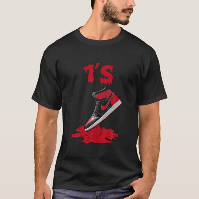 Camiseta Alta Patente OG Bred Tee De 1S Para Coincidir Con  (Anverso)