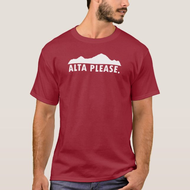 Camiseta Alta por favor (Anverso)