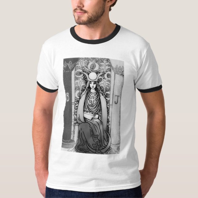 Camiseta Alta sacerdotisa Tarot (Anverso)