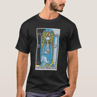 Camiseta Alta sacerdotisa Tarot Card Occult Beliefs Divinat