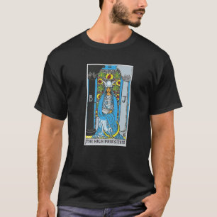 Camiseta Alta sacerdotisa Tarot Card Occult Beliefs Divinat