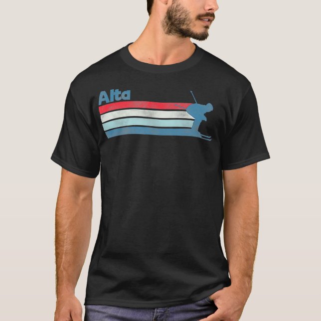 Camiseta Alta Utah Retro Ski (Anverso)