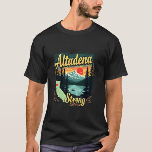Camiseta Altadena Fuerte Mujeres Hombres California Seguido
