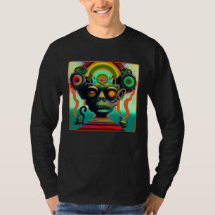 Camiseta Altavoces de Música Retro Trippy Psicodélico Estil