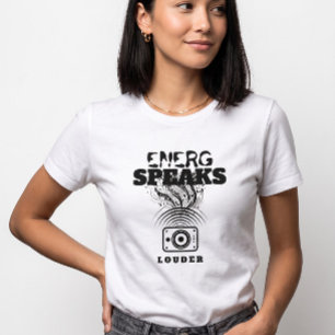 Camiseta Altavoz de onda de sonido para mujeres: la energía