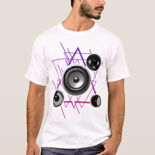 Camiseta Altavoz de sonido Techno EDM Dance Floor Fun Tee (Anverso)