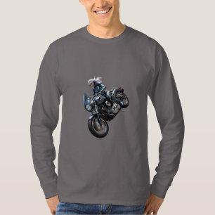 Camiseta Altavoz Futurista: Manga larga de corredor ciberné