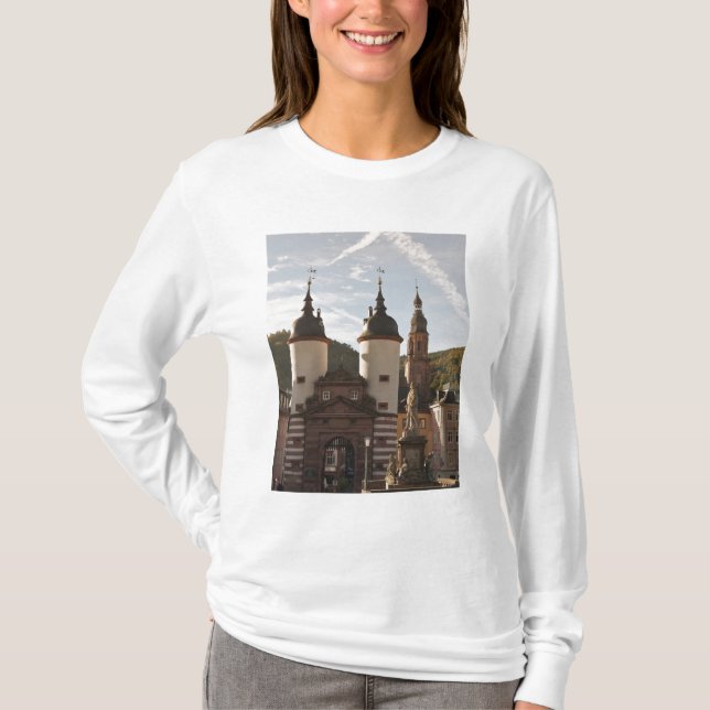 Camiseta Alte Brucke en el casco antiguo, Heidelberg, Alema (Anverso)