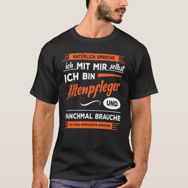 Camiseta Altenpfleger Saying Kompetente Beratung Pflegekraf (Anverso)