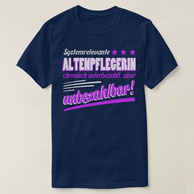 Camiseta Altenpflegerin Geschenk (Diseño del anverso)