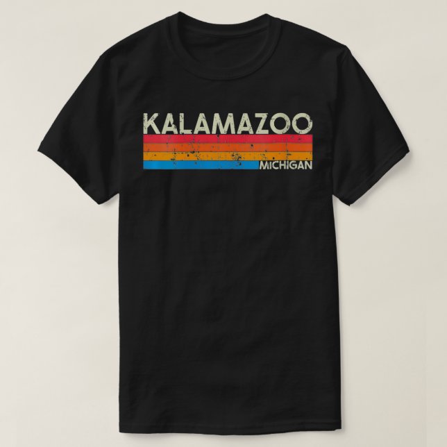 Camiseta Alteración de Kalamazoo Michigan, retro ventilado  (Diseño del anverso)