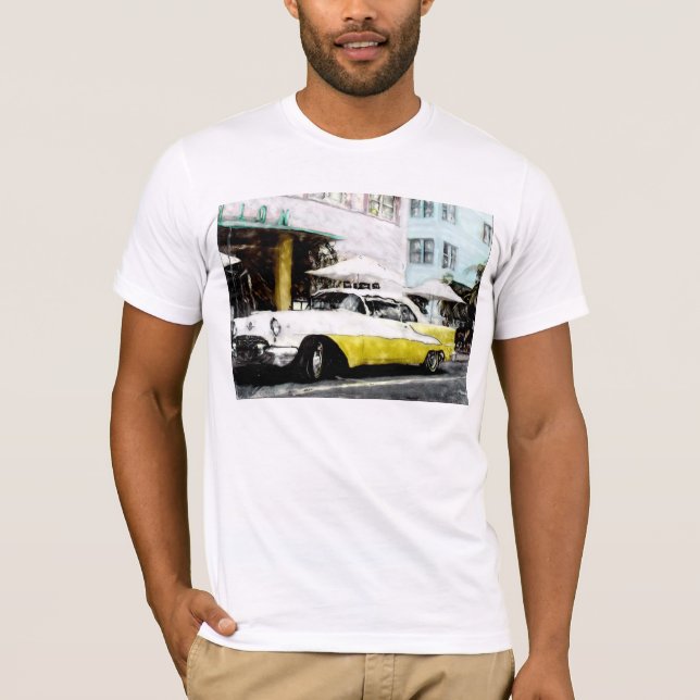 CAMISETA ALTERADA COCHE CLÁSICO DE LA FOTO (Anverso)