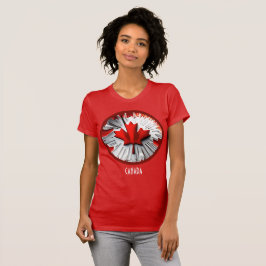 Camiseta Altered Maple Leaf: Un giro creativo canadiense