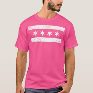 Camiseta Alternativo blanco de bandera de Chicago