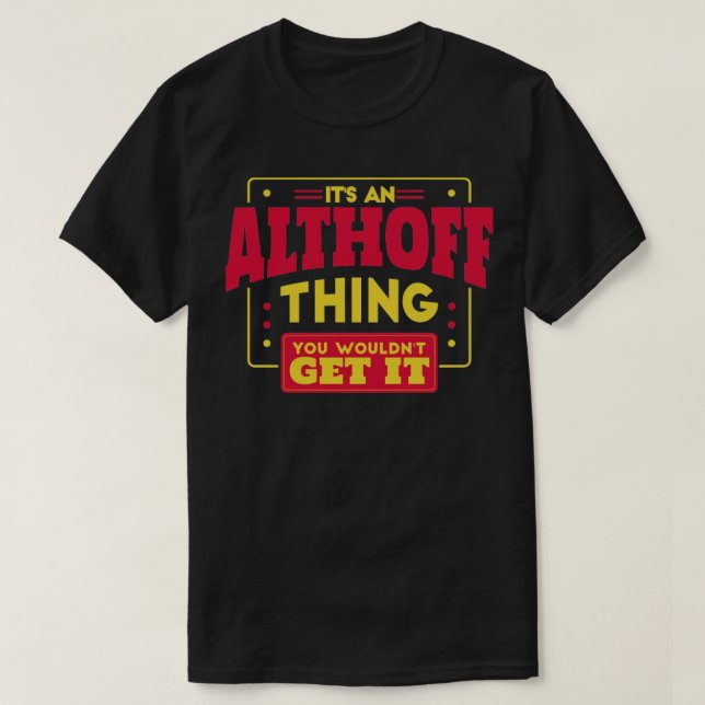 Camiseta Althoff (Diseño del anverso)