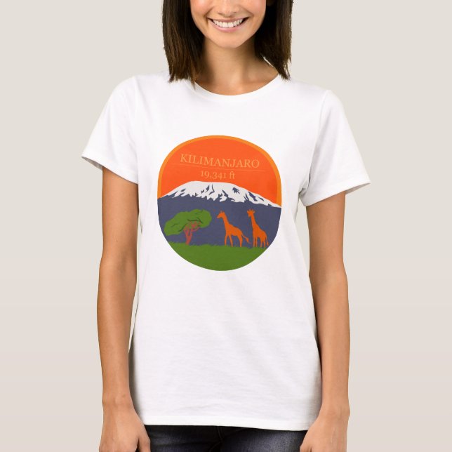 Camiseta Altitud de Kilimanjaro (Anverso)