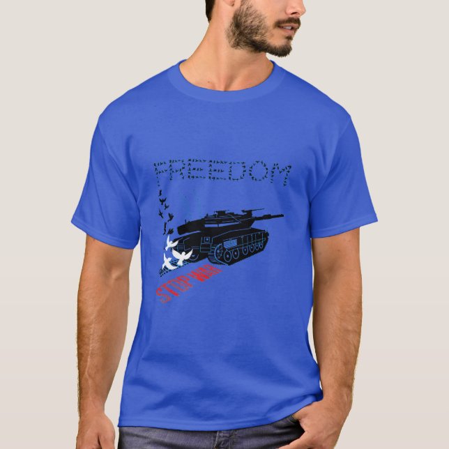 CAMISETA ¡¡¡ALTO A LA GUERRA!!!LIBERTAD (Anverso)