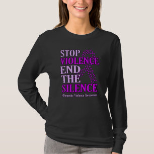 Camiseta Alto a la violencia Apoyo a la violencia doméstic