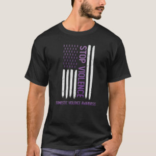 Camiseta Alto a la violencia de Estados Unidos Bandera Viol