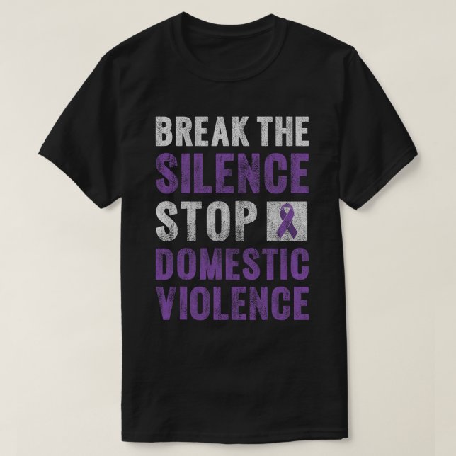 Camiseta Alto a la violencia terminar con el silencio de la (Diseño del anverso)