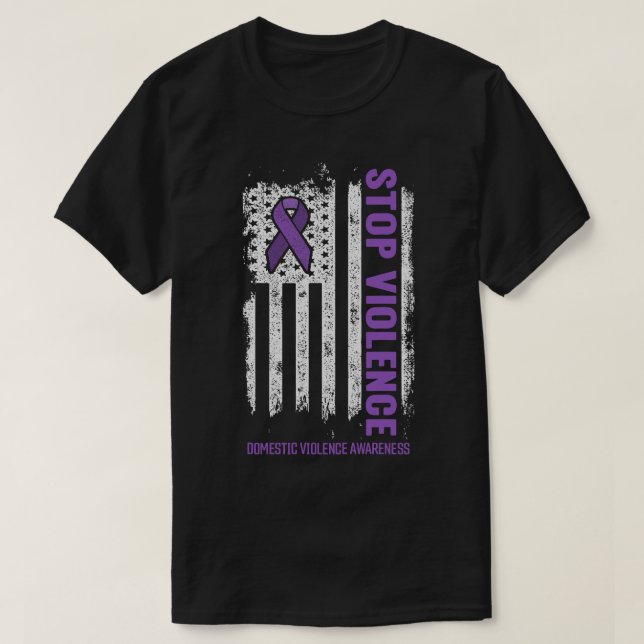 Camiseta Alto a la violencia terminar con el silencio de la (Diseño del anverso)