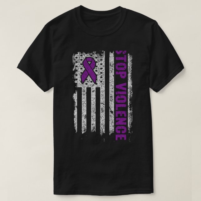 Camiseta Alto a la violencia terminar con el silencio de la (Diseño del anverso)
