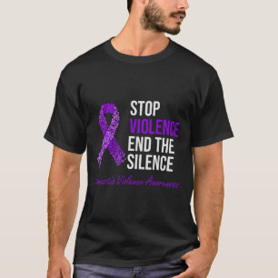 Camiseta Alto a la violencia terminar con el silencio Viole