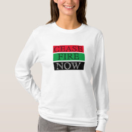 Camiseta Alto al fuego ahora/ Alto a la guerra / Palestina